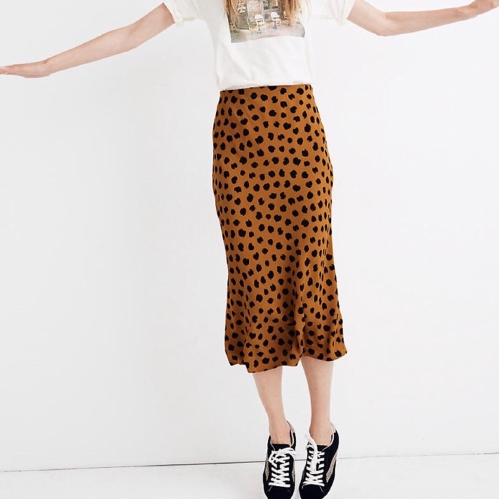 Madewell Midi Skirt i’m Painted Spots